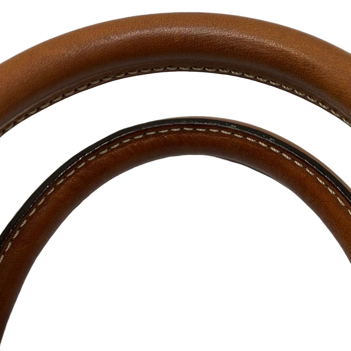 Celine Handbag Macadam Pattern Dark Brown Mini Boston Leather — view 9