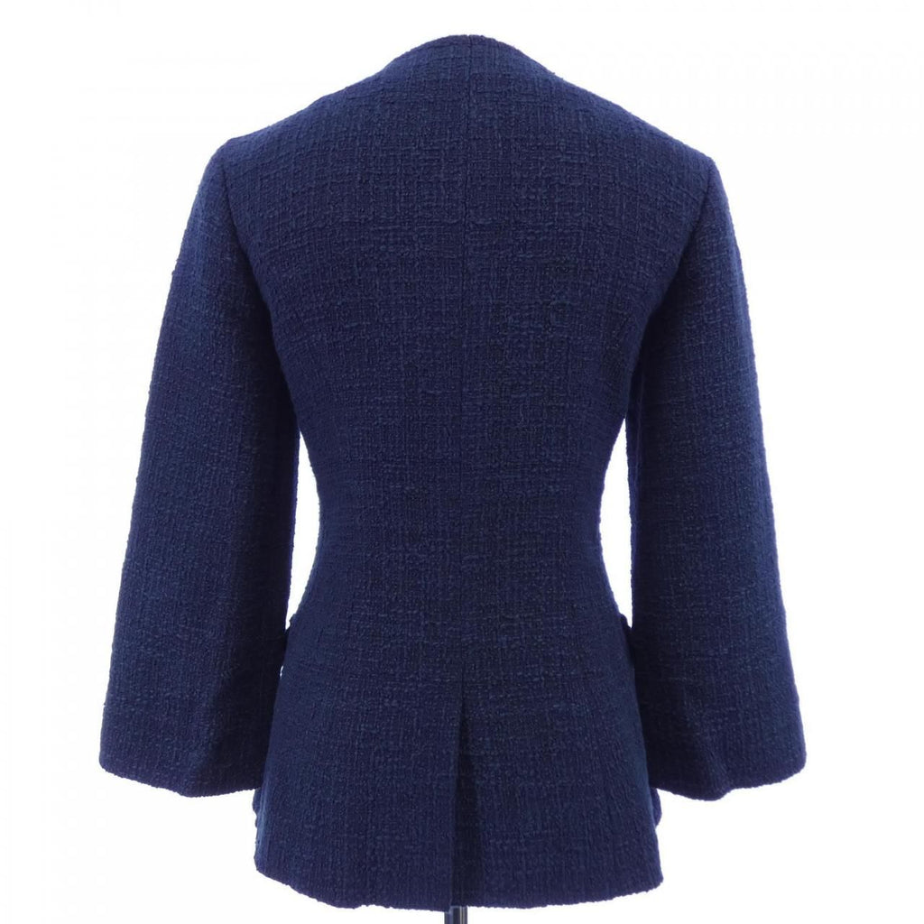 Chanel Collarless Jacket Navy — view 2