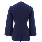 Chanel Collarless Jacket Navy — view 2
