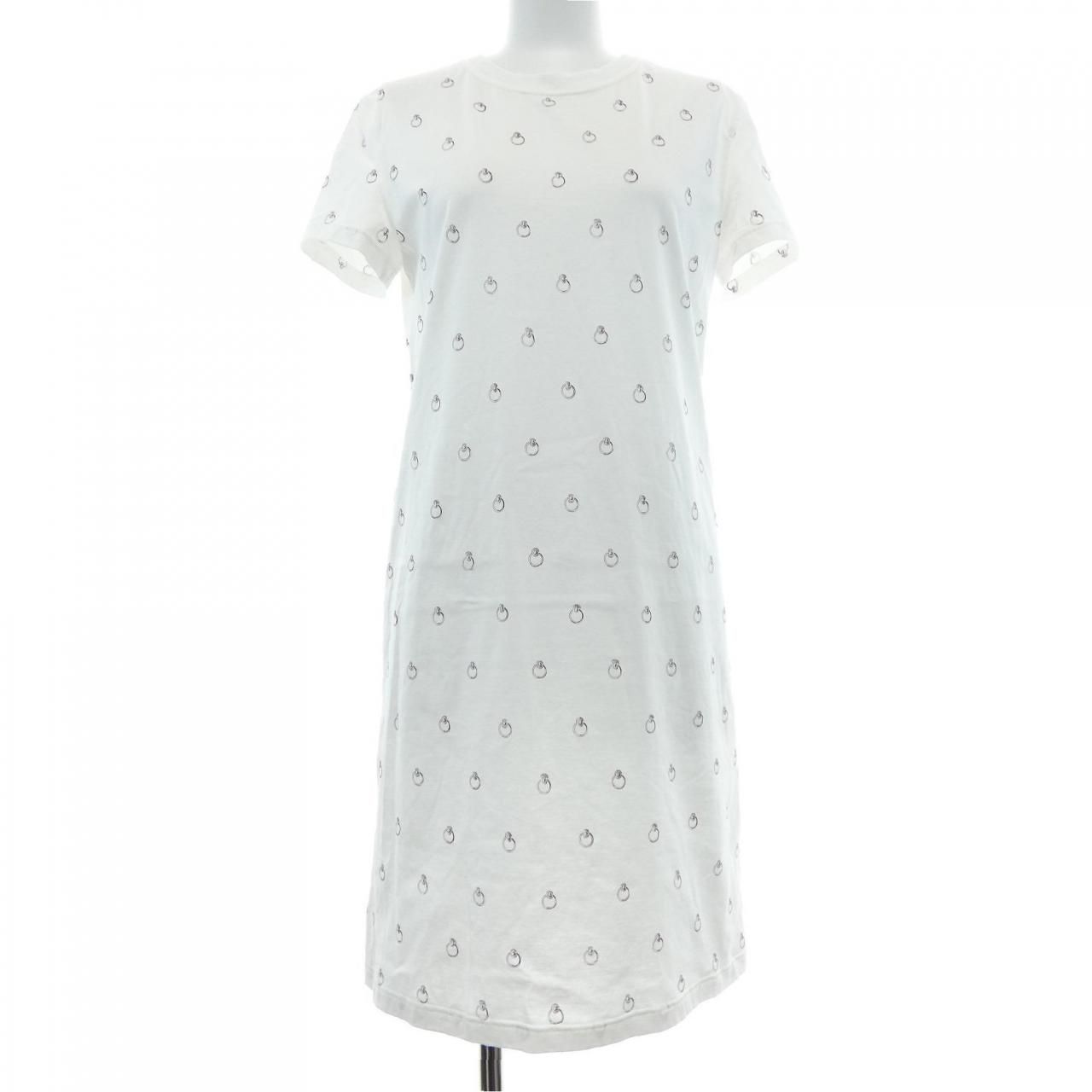 Hermes Cut Dress White