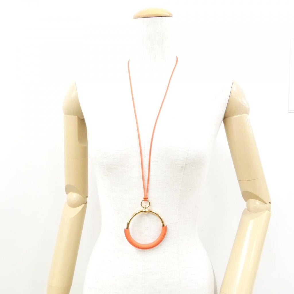 Hermes Loop Necklace Pink — view 4