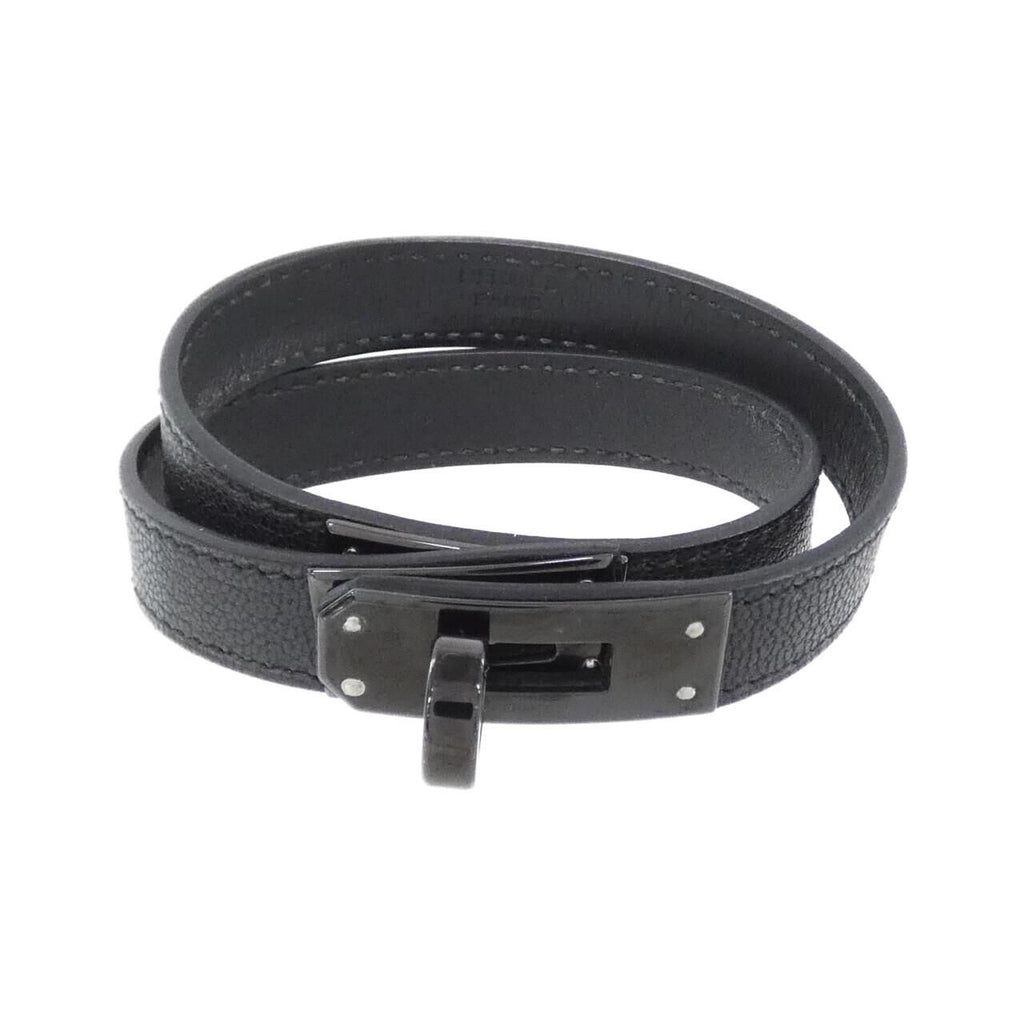 Hermes Kelly Double Tour So Black Bracelet