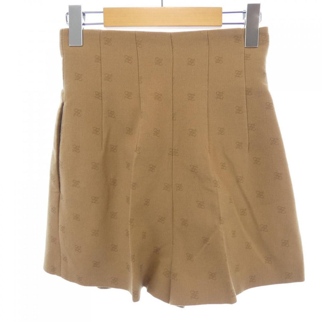 Fendi Calligraphy Shorts Brown — view 2