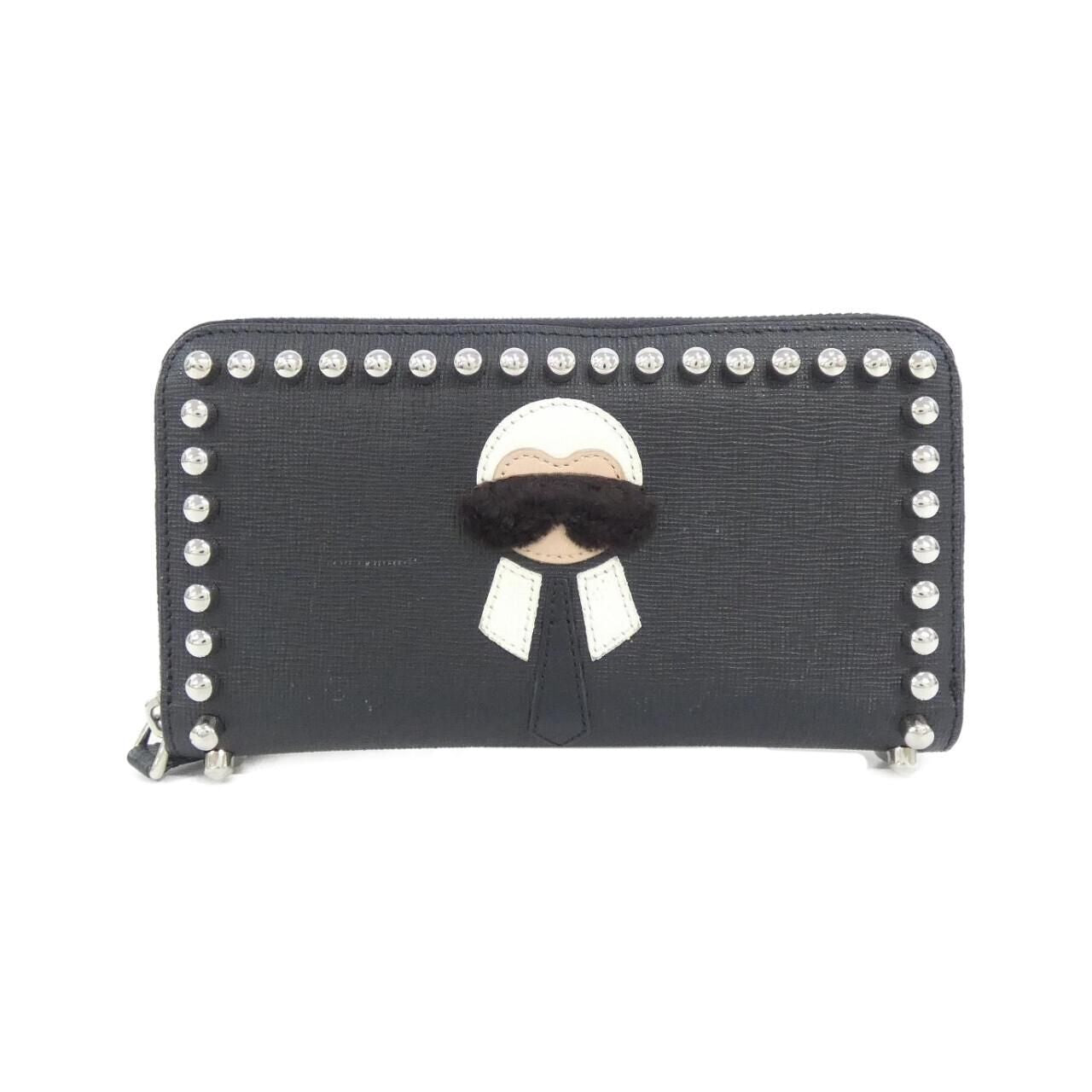 Fendi Karlito Wallet Silver