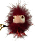 Fendi Key Holder Bag Bugs Red White Black Leather — view 4