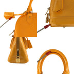 Louis Vuitton Alma BB Vernis Monogram Handbag Yellow — view 8