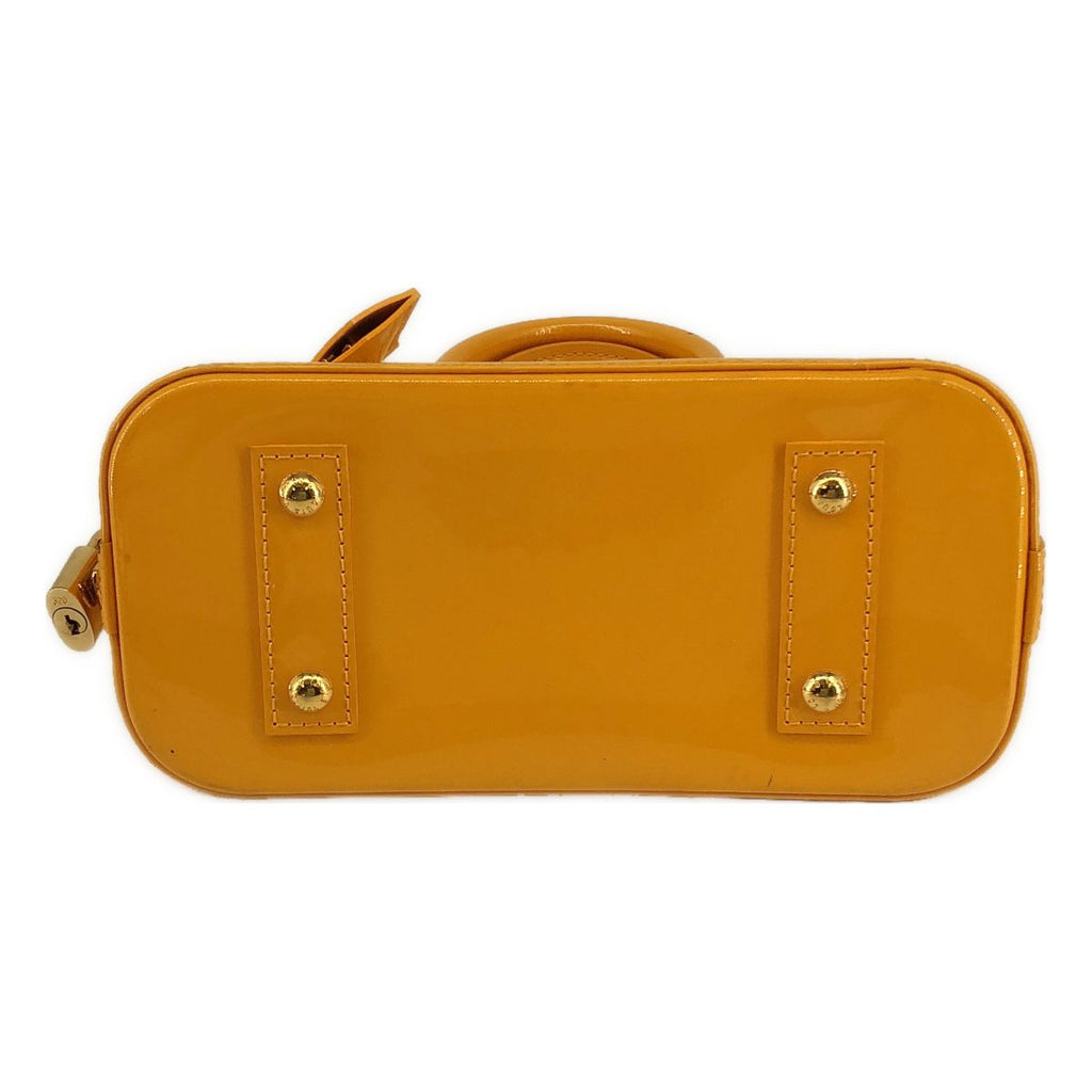 Louis Vuitton Alma BB Vernis Monogram Handbag Yellow — view 5