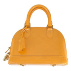 Louis Vuitton Alma BB Vernis Monogram Handbag Yellow