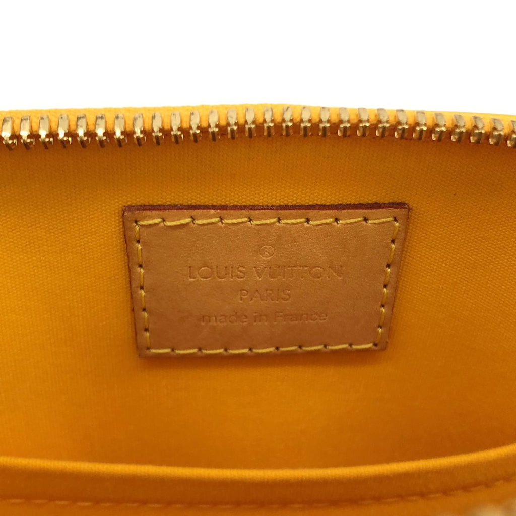 Louis Vuitton Alma BB Vernis Monogram Handbag Yellow — view 4