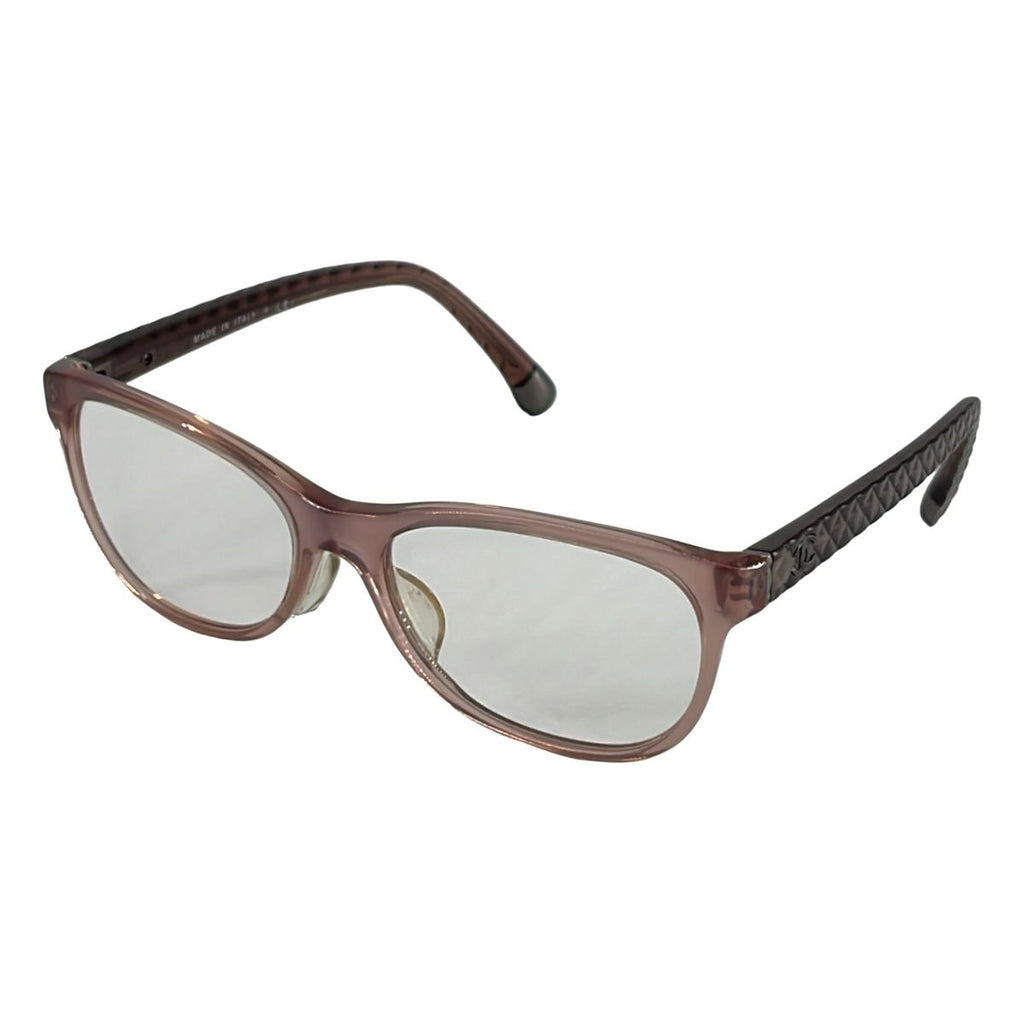Chanel Ice Quilt CC Logo Wellington Eyewear 54 16 Bordeaux