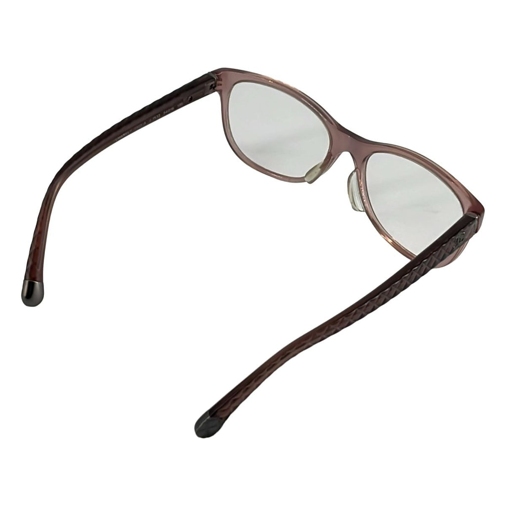 Chanel Ice Quilt CC Logo Wellington Eyewear 54 16 Bordeaux — view 2