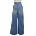 Chanel Jeans 36 S Blue Rhinestone Cotton — view 2