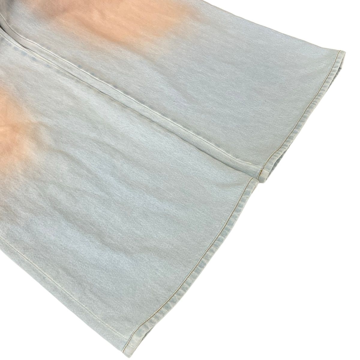 Chanel Jeans 34 S Light Blue Light Pink Wide Pants Gradient Cotton — view 6