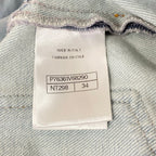 Chanel Jeans 34 S Light Blue Light Pink Wide Pants Gradient Cotton — view 4