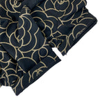 Chanel Short Sleeve T-Shirt 38 M Black Gold Camellia Lame Cotton — view 7