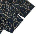 Chanel Short Sleeve T-Shirt 38 M Black Gold Camellia Lame Cotton — view 6