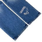 Chanel Jeans 36 S Blue Embroidery Denim Heart Coco Cotton — view 6