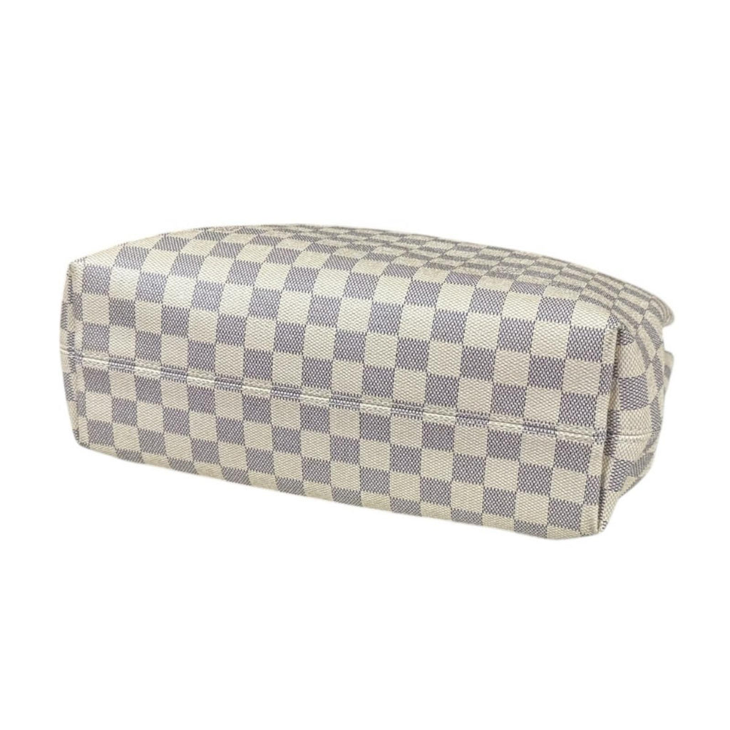 Louis Vuitton Gray Souffle PM Damier Azur Shoulder Bag Canvas White — view 5