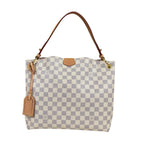 Louis Vuitton Gray Souffle PM Damier Azur Shoulder Bag Canvas White