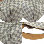 Louis Vuitton Gray Souffle PM Damier Azur Shoulder Bag Canvas White — view 9