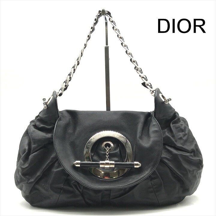 Dior Jazz Club Chain Shoulder Bag Black