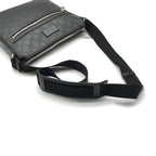Gucci Embossed Signature Leather Shoulder Bag Black — view 7