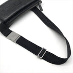 Gucci Guccissima Leather Logo Embossed Belt Bag Black Blunt Gentleman — view 7