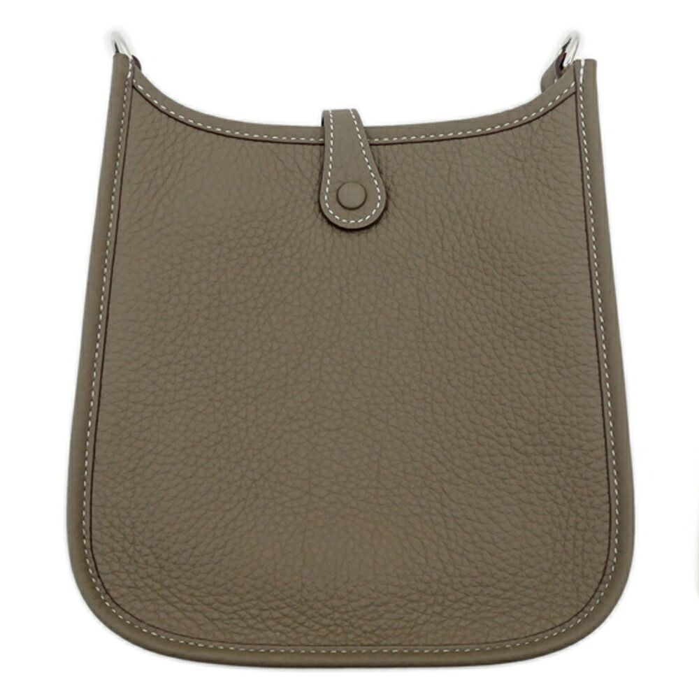 Hermes Evelyne TPM Etoupe Silver Taurillon Clemence Leather Shoulder — view 2
