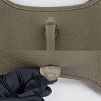 Hermes Evelyne TPM Etoupe Silver Taurillon Clemence Leather Shoulder — view 6