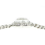 Chanel Necklace Coco Rhinestone Pearl Style Heart Top 39 Silver — view 6
