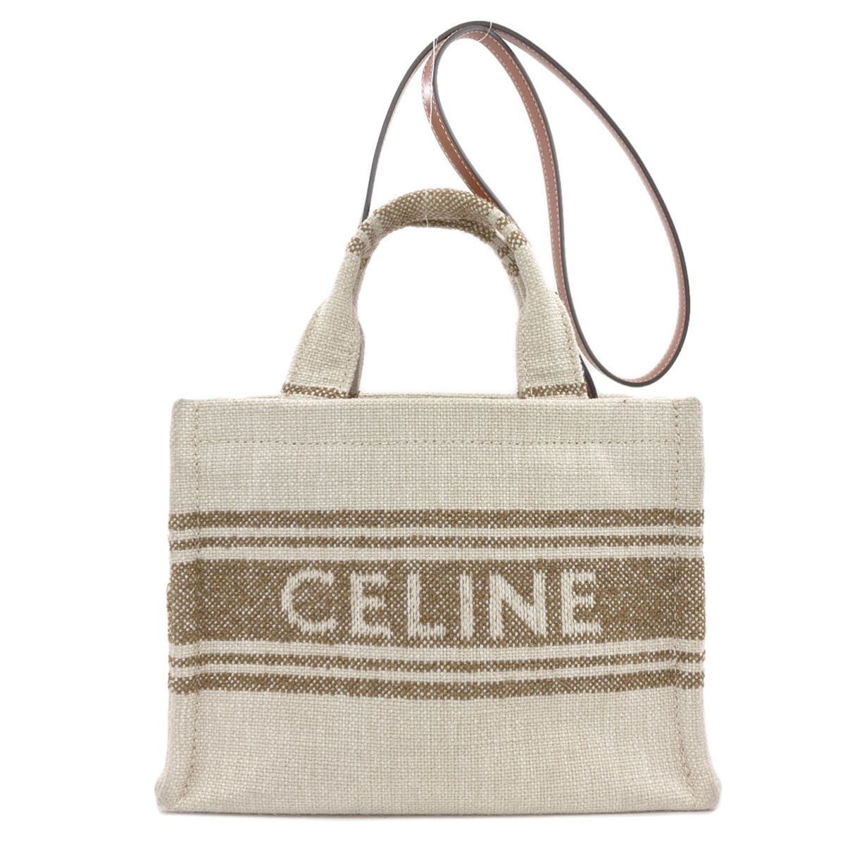 Celine Small Cabas Thais 2-Way Handbag Canvas