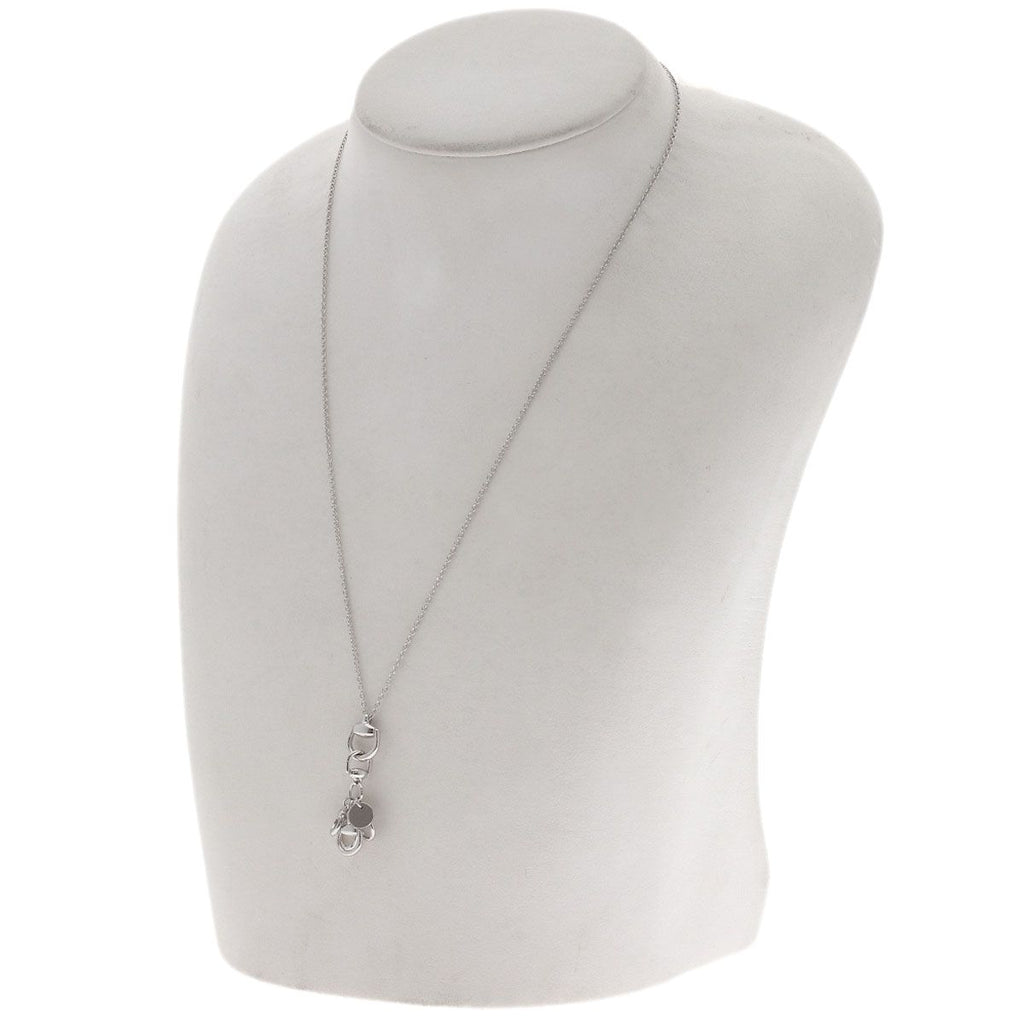Gucci Horsebit Necklace 18K White Gold — view 5