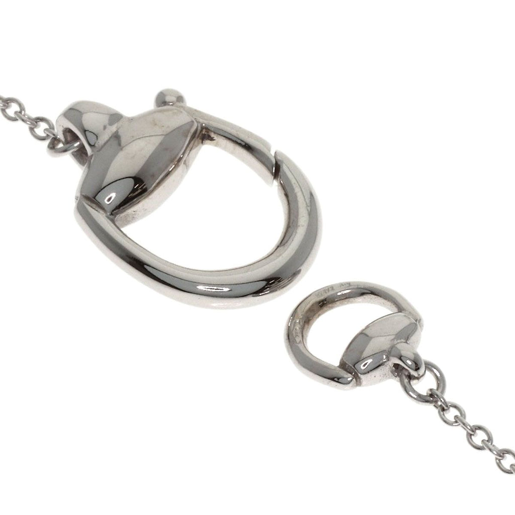 Gucci Horsebit Necklace 18K White Gold — view 4