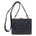 Chanel Quilted Gold Shoulder Bag Lambskin — view 2