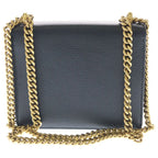 Gucci GG Marmont Shoulder Bag Chain Black Leather Gold — view 2