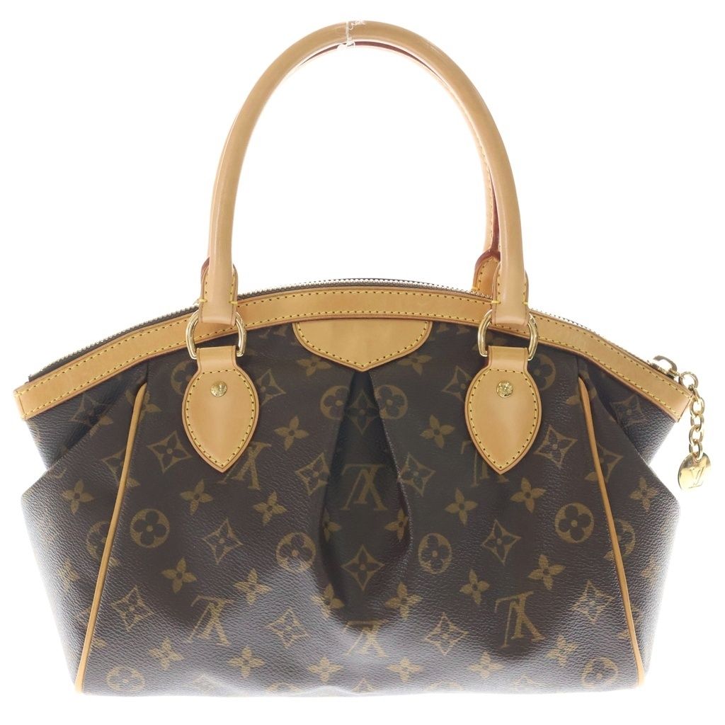 Louis Vuitton Monogram Tivoli PM Handbag Brown Leather Gold — view 2