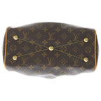 Louis Vuitton Monogram Tivoli PM Handbag Brown Leather Gold — view 4