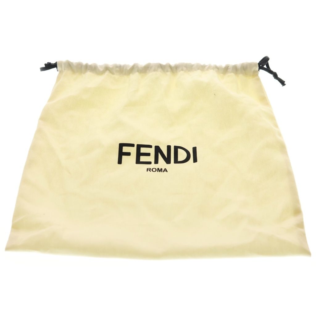 Fendi Fast Small Mini Shoulder Bag Gray Leather Gold — view 8