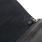 Fendi Karlaga Feld Chain Mini Shoulder Bag Black Leather Silver — view 7