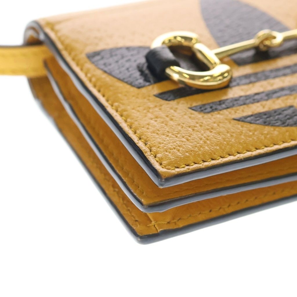 Gucci Adidas Shoulder Compact Wallet Yellow — view 5