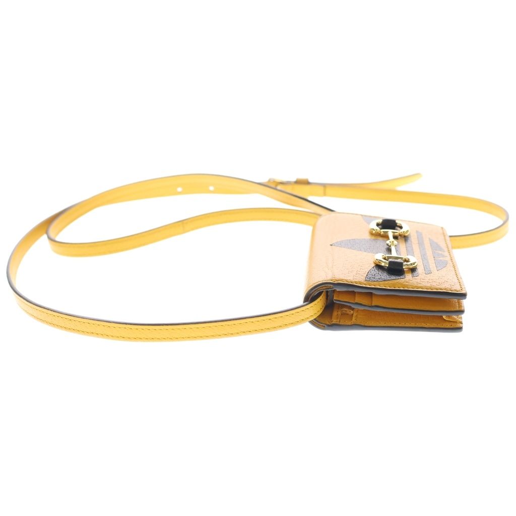 Gucci Adidas Shoulder Compact Wallet Yellow — view 3
