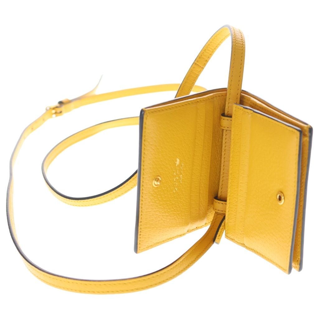 Gucci Adidas Shoulder Compact Wallet Yellow — view 7