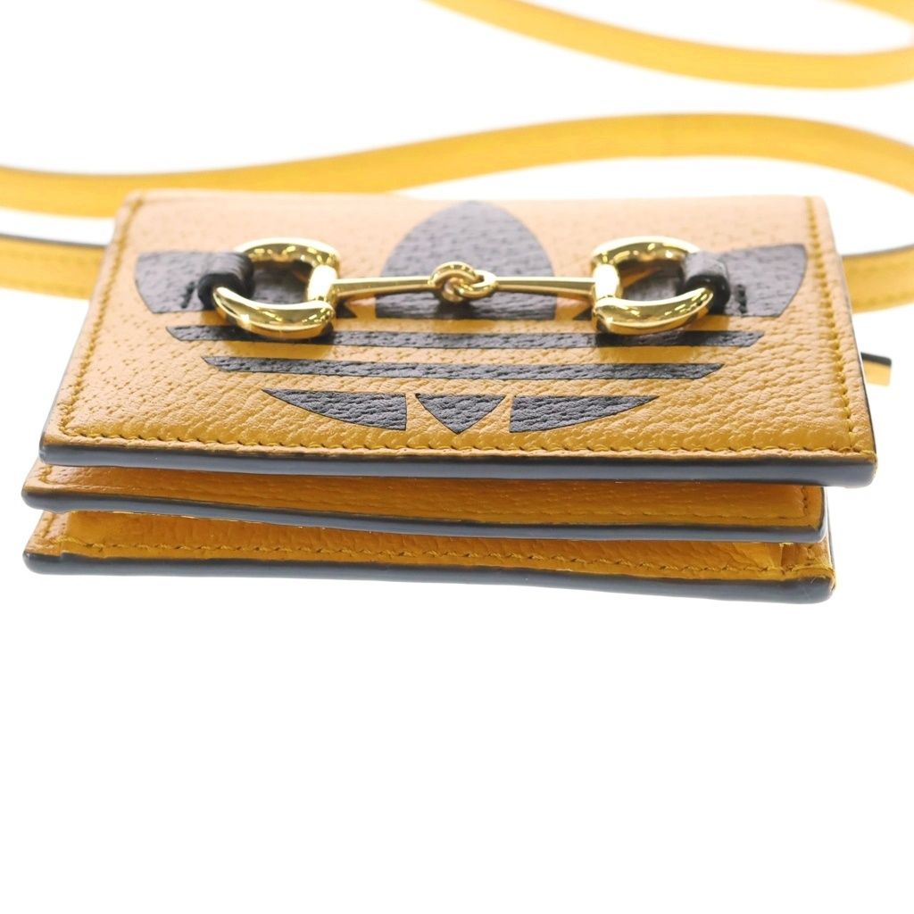 Gucci Adidas Shoulder Compact Wallet Yellow — view 4