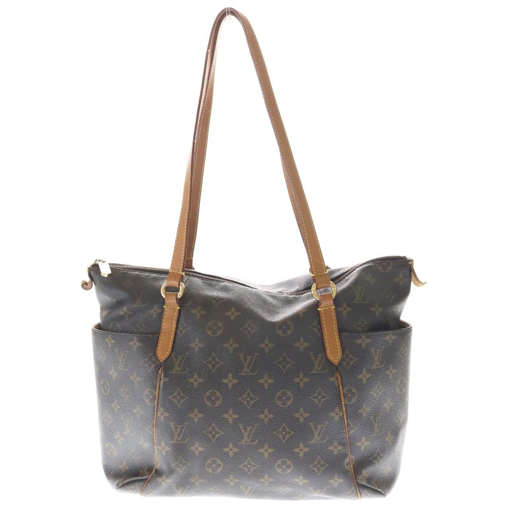 Louis Vuitton Monogram Totally MM Tote Shoulder Bag Brown