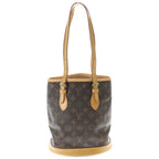 Louis Vuitton Monogram Baguette PM Handbag Mini Tote Brown Leather Gold — view 2
