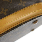 Louis Vuitton Monogram Baguette PM Handbag Mini Tote Brown Leather Gold — view 7