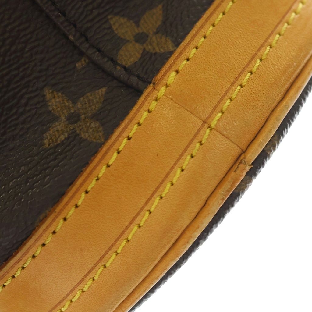 Louis Vuitton Monogram Baguette PM Handbag Mini Tote Brown Leather Gold — view 6