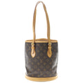 Louis Vuitton Monogram Baguette PM Handbag Mini Tote Brown Leather Gold