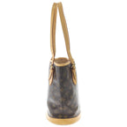 Louis Vuitton Monogram Baguette PM Handbag Mini Tote Brown Leather Gold — view 3