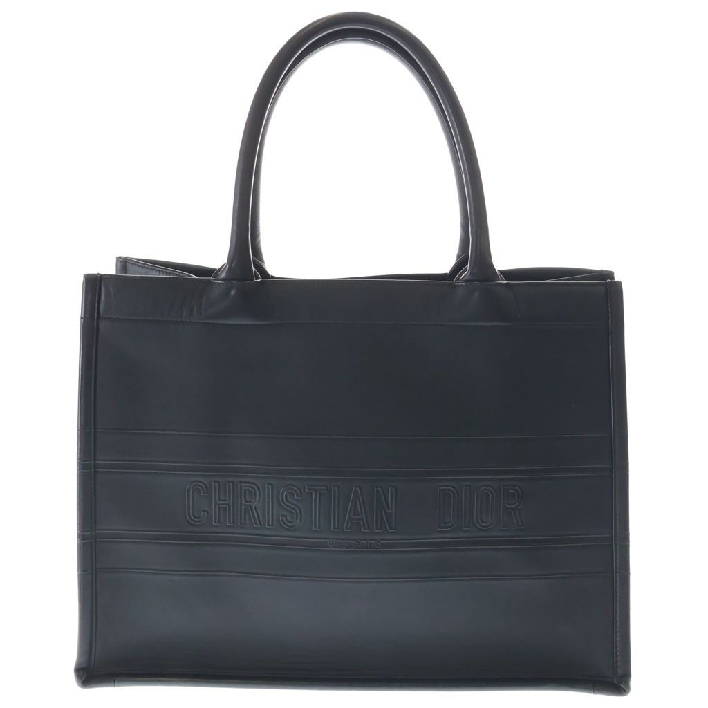 Dior Book Tote Black Leather